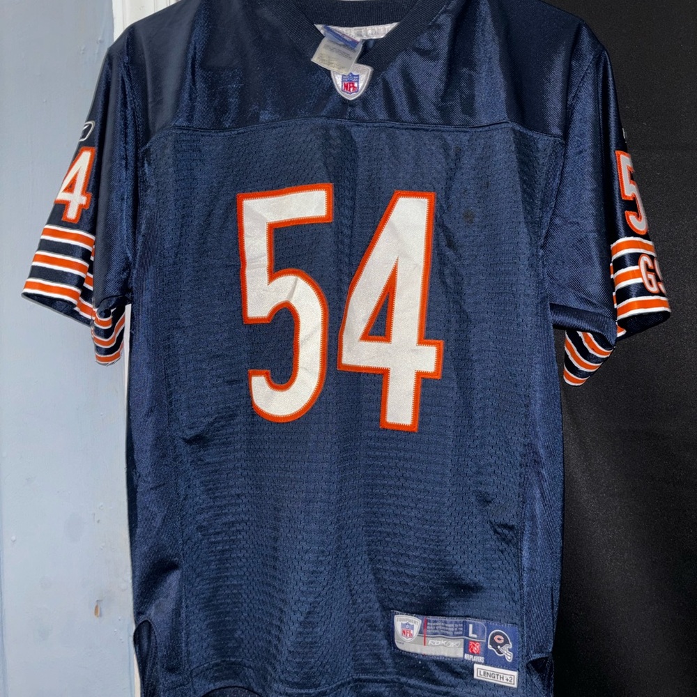 Reebok Blue and Orange Football Jersey